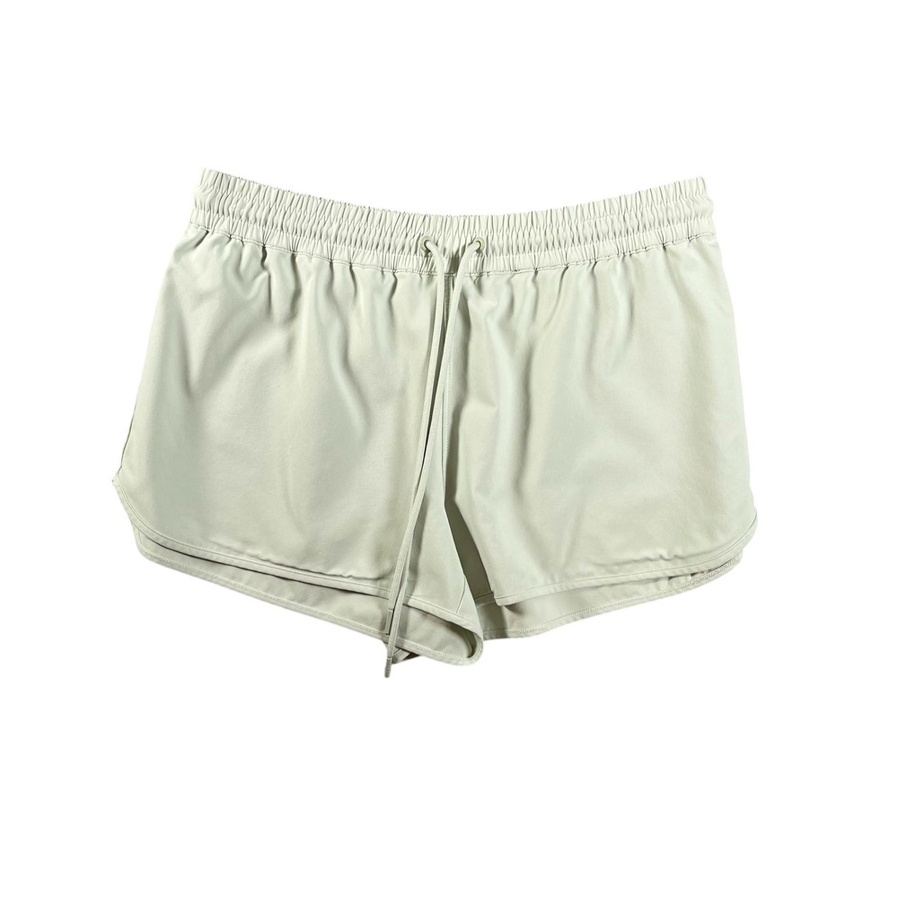 TnAction Women S Light Green Athletic Running Shorts Elastic‎ Waist Drawstring